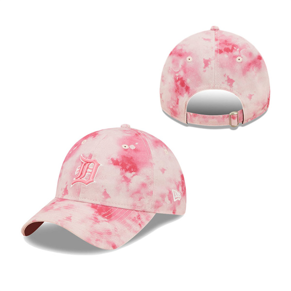 Girls Youth Detroit Tigers New Era Pink 2022 Mother's Day 9TWENTY Adjustable Hat