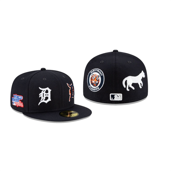 Men's Detroit Tigers Patch Pride Black 59FIFTY Fitted Hat