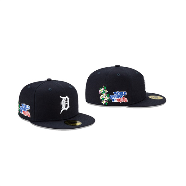 Men's Detroit Tigers State Flower Black 59FIFTY Fitted Hat