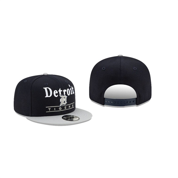 Men's Detroit Tigers Two Tone Retro Black 9FIFTY Snapback Hat
