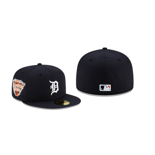 Men's Detroit Tigers Floral Under Visor Navy Authentic 2005 MLB All-Star Game 59FIFTY Fitted Hat