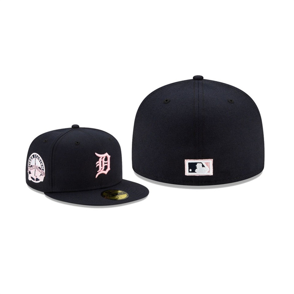 Men's Detroit Tigers Pink Under Visor Navy 59FIFTY Fitted Hat