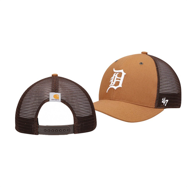 Detroit Tigers MVP Brown Trucker Snapback Hat