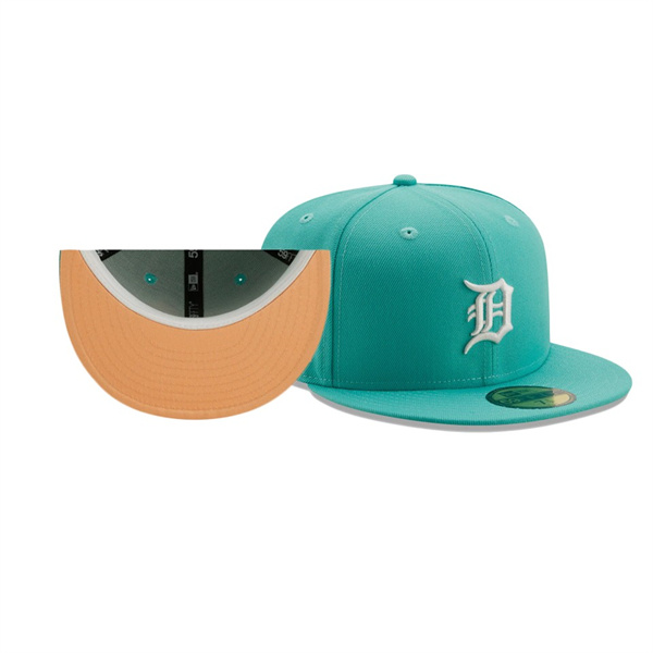 Detroit Tigers 1984 World Series Mint Peach Undervisor 59FIFTY Fitted Hat