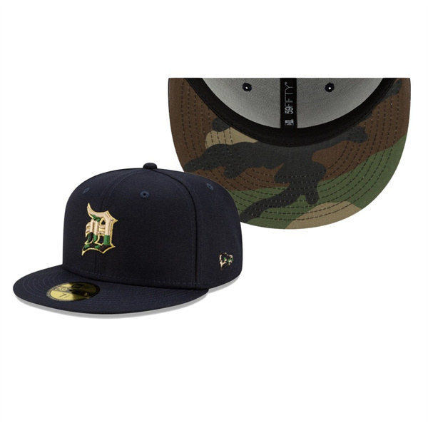 Men's Tigers Pop Camo Undervisor Navy 59FIFTY Fitted Hat