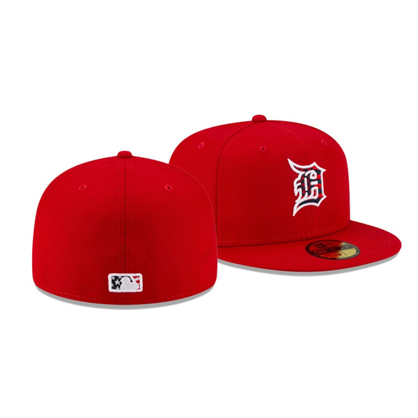 Detroit Tigers 2021 Independence Day Red 59FIFTY 4th Of July Hat