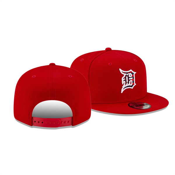 Men's Tigers 2021 Independence Day Red 9FIFTY 4th Of July Hat