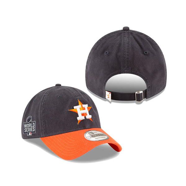 Astros Navy Orange 2021 World Series Bound Road Side Patch 9TWENTY Adjustable Hat