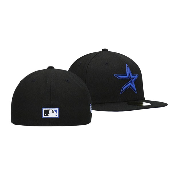 Men's Astros Royal Under Visor Black 2005 World Series Patch 59FIFTY Hat