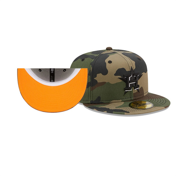 Houston Astros 50th Anniversary Camo Flame Undervisor 59FIFTY Fitted Hat
