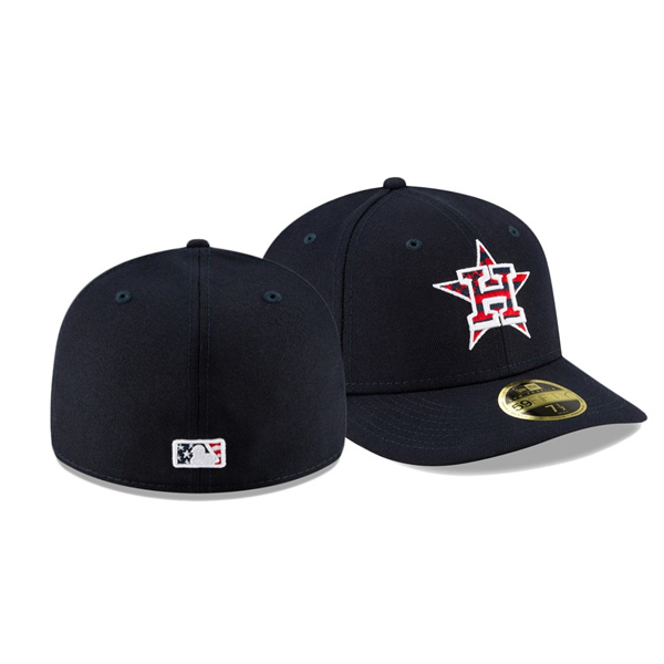 Houston Astros 2021 Independence Day Navy Low Profile 59FIFTY 4th Of July Hat