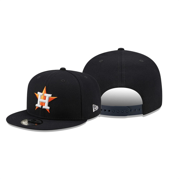 Men's Astros Banner Patch Navy 9FIFTY Snapback Hat