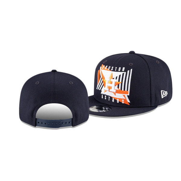Men's Astros Shapes Navy 9FIFTY Snapback Hat