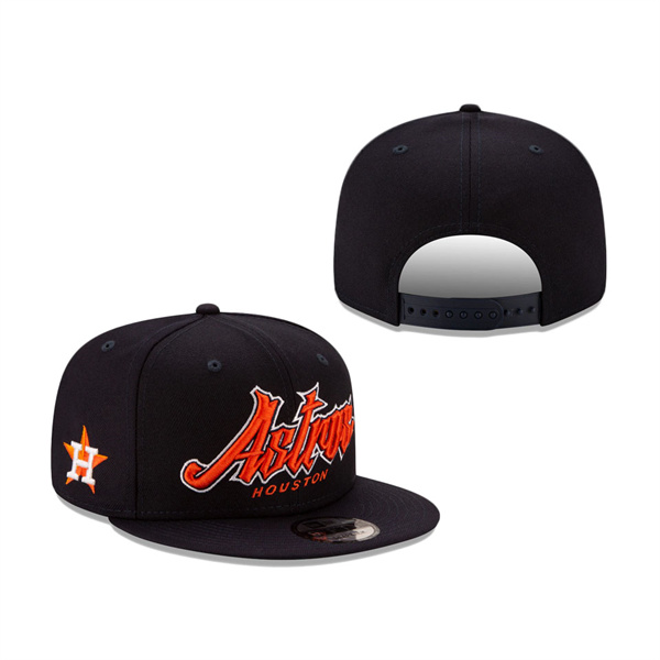 Houston Astros New Era Slab 9FIFTY Snapback Hat Black
