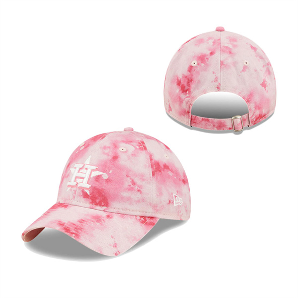 Girls Youth Houston Astros New Era Pink 2022 Mother's Day 9TWENTY Adjustable Hat