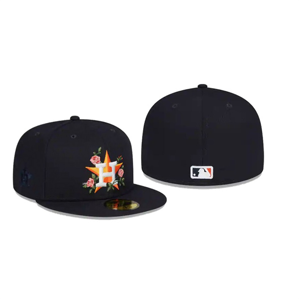 Men's Houston Astros Bloom Black 59FIFTY Fitted Hat