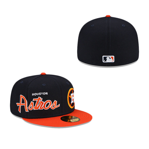 Houston Astros Double Logo 59FIFTY Fitted Hat