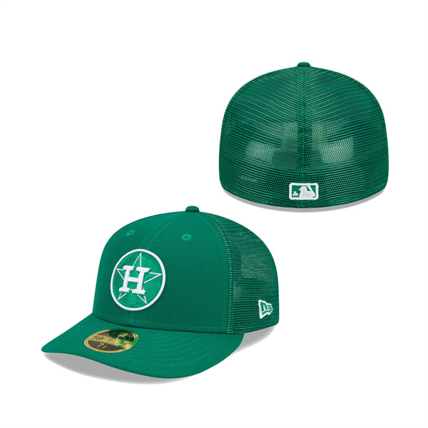 Houston Astros New Era 2022 St. Patrick's Day On-Field Low Profile 59FIFTY Fitted Hat Green