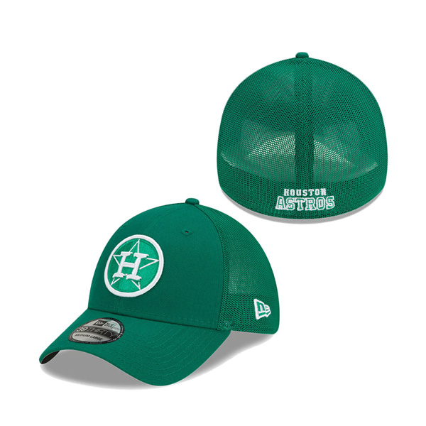 Houston Astros New Era St. Patrick's Day 39THIRTY Flex Hat Green