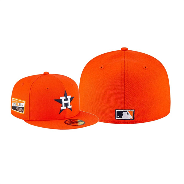 Men's Houston Astros Centennial Collection Orange 59FIFTY Fitted Hat