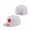 Houston Astros New Era Scarlet Undervisor 59FIFTY Fitted Hat White Pink