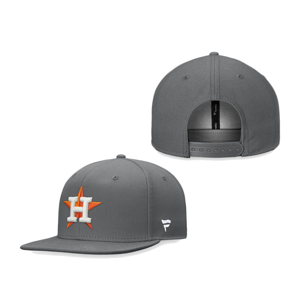 Houston Astros Fanatics Branded Snapback Hat Graphite