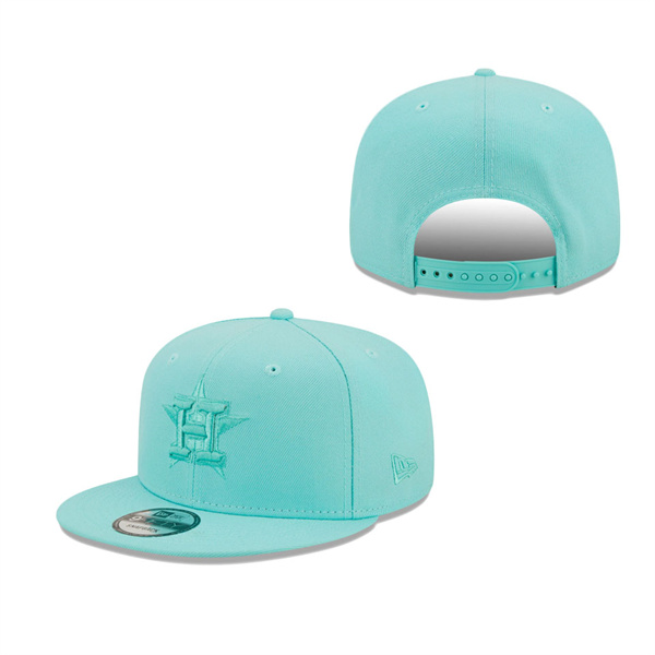 Men's Houston Astros New Era Turquoise Spring Color Pack 9FIFTY Snapback Hat