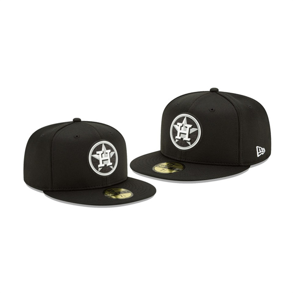 Men's Astros Clubhouse Black Team 59FIFTY Fitted Hat