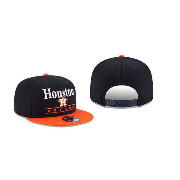 Men's Houston Astros Two Tone Retro Navy 9FIFTY Snapback Hat
