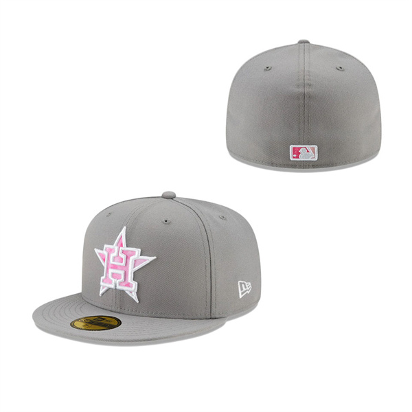Men's Houston Astros New Era Gray 2022 Mother's Day On-Field 59FIFTY Fitted Hat
