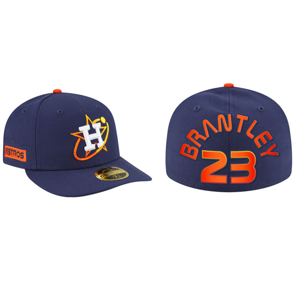 Men's Houston Astros Michael Brantley Navy 2022 City Connect Fitted Hat