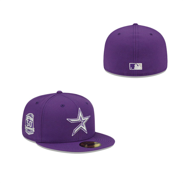 Purple Refresh Houston Astros 59FIFTY Fitted Hat