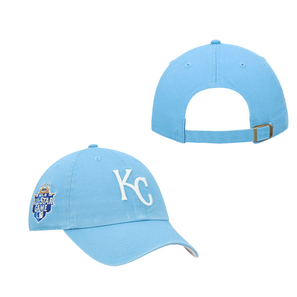 Men's Kansas City Royals Light Blue MLB All-Star Game Double Under Clean Up Adjustable Hat