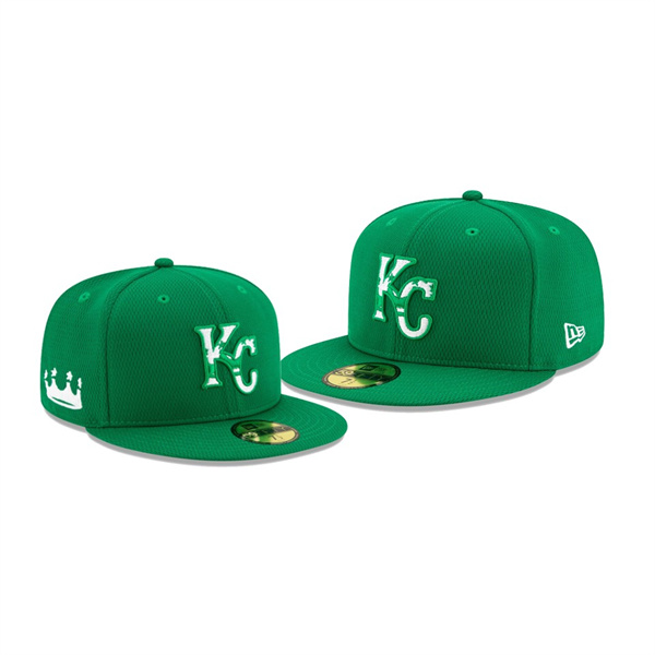 Men's Royals 2020 St. Patrick's Day Kelly Green On Field 59FIFTY Fitted Hat