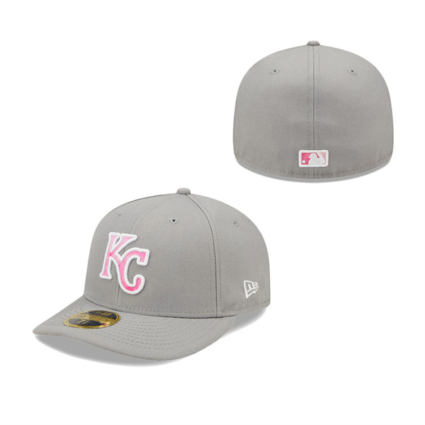 Men's Kansas City Royals New Era Gray 2022 Mother's Day On-Field Low Profile 59FIFTY Fitted Hat