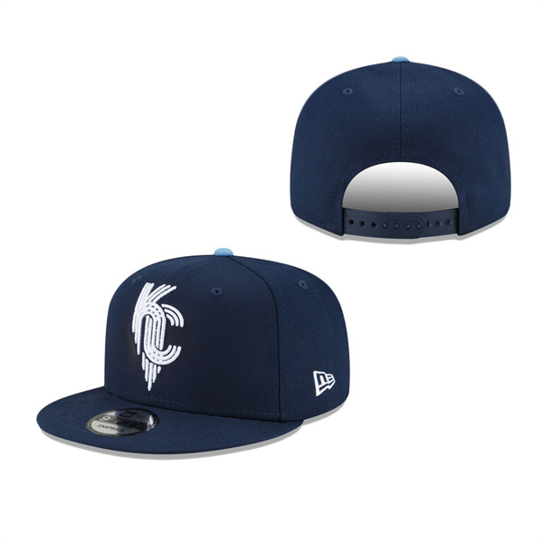 Men's Kansas City Royals New Era Navy 2022 City Connect 9FIFTY Snapback Adjustable Hat