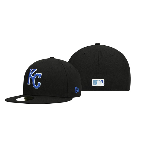Kansas City Royals Color Dupe Black 59FIFTY Fitted Hat