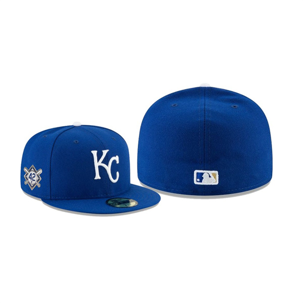 Men's Kansas City Royals Jackie Robinson Day Blue 59FIFTY Fitted Hat