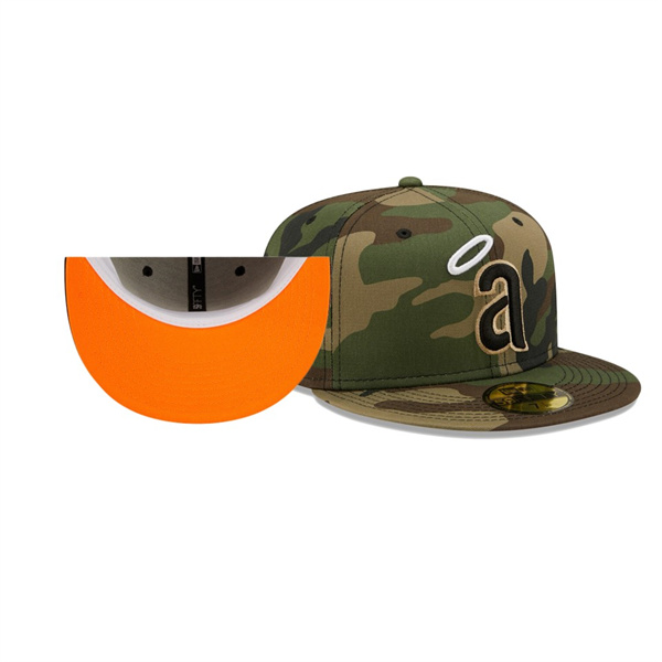 California Angels 35th Anniversary Camo Flame Undervisor 59FIFTY Fitted Hat