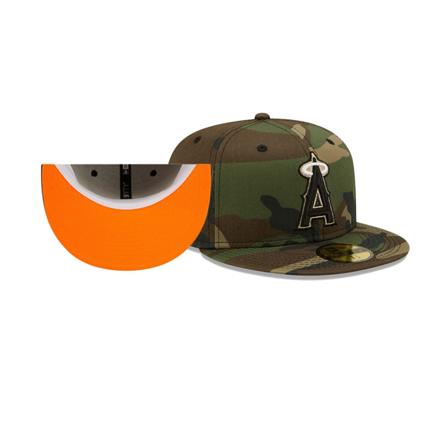 Los Angeles Angels 50th Anniversary Camo Flame Undervisor 59FIFTY Hat