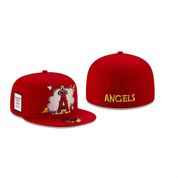 Men's Los Angeles Angels Cloud Red 59FIFTY Fitted Hat