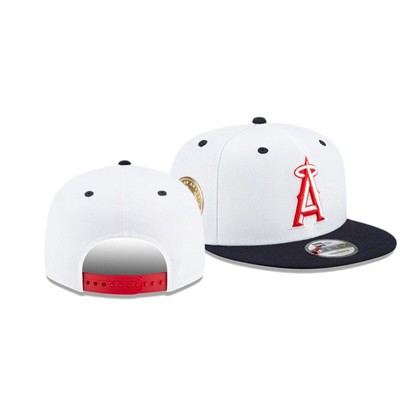 Los Angeles Angels Americana White 9FIFTY Snapback Hat