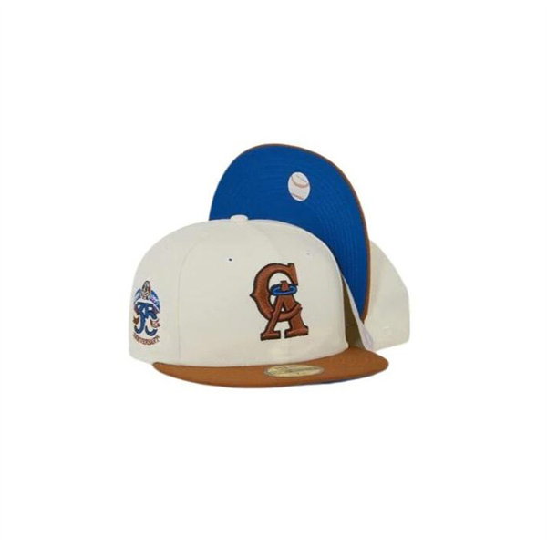 New Era California Angels Milk Cookies 35th Anniversary 59FIFTY Fitted Hat