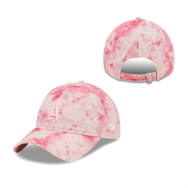 Girls Youth Los Angeles Angels New Era Pink 2022 Mother's Day 9TWENTY Adjustable Hat