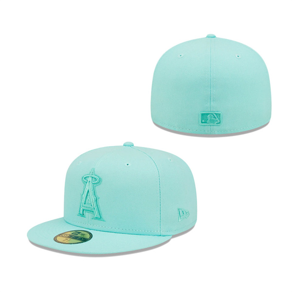 Los Angeles Angels New Era Icon Color Pack 59FIFTY Fitted Hat Turquoise