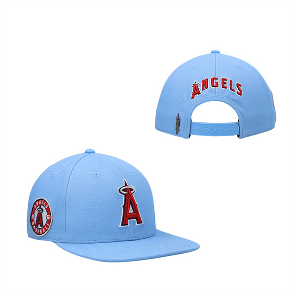 Men's Los Angeles Angels Pro Standard Light Blue Classic Wool Snapback Hat