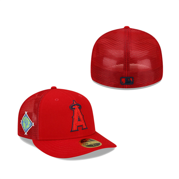 Los Angeles Angels New Era 2022 Spring Training Low Profile 59FIFTY Fitted Hat Red