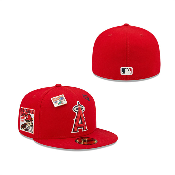 Men's Los Angeles Angels New Era Red MLB X Big League Chew 59FIFTY Fitted Hat