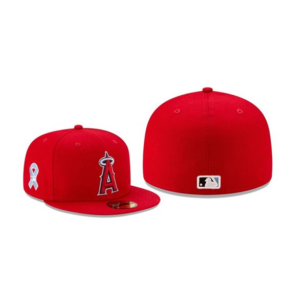 Men's Los Angeles Angels 2021 Father's Day Red On-Field 59FIFTY Fitted Hat