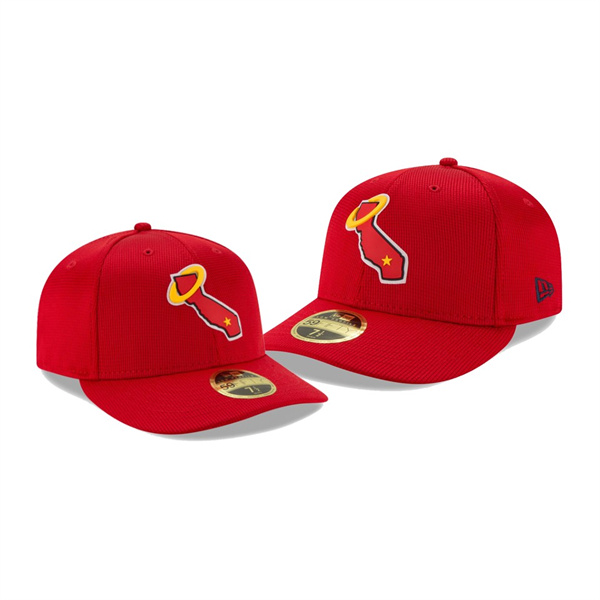 Men's Angels Clubhouse Red Low Profile 59FIFTY Fitted Hat